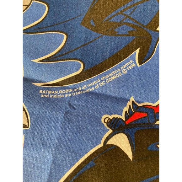 Vintage Batman Curtain and Twin Sheet 90s Batman The Animated Series Fabric - Picture 3 of 3